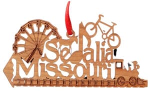 Sedalia Missouri Wooden Ornament