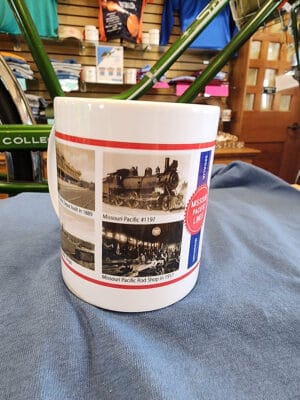 White Ceramic Mug- Missouri Pacific line