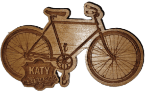 Katy Trail Bicycle Laser-cut Magnet